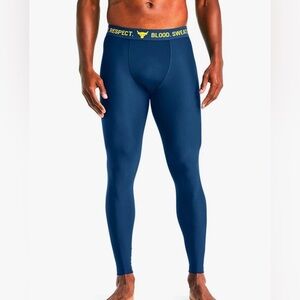 NWT Under Armour UA Project Rock Compression Workout Brahma Bull Pants (Size M)